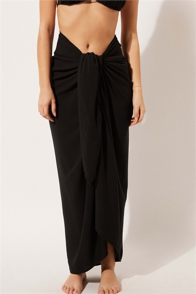 Длинный саронг черного цвета артикул 156299462