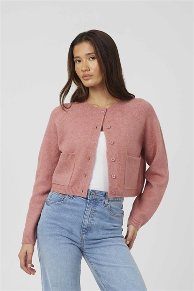 Мягкий вязаный кардиган с рукавами реглан артикул 156258959