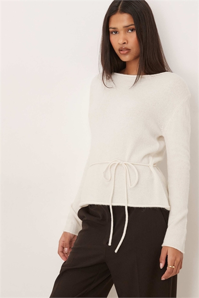 Топ с вязаным воротником артикул 153753628