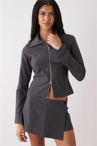 Рубашка с двусторонней застежкой-молнией артикул 155696903