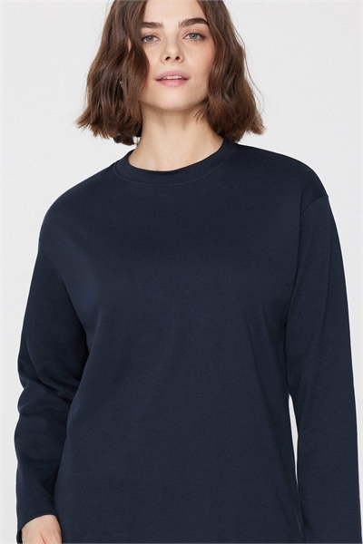 Хлопковая футболка средней плотности с длинным рукавом артикул 156299163