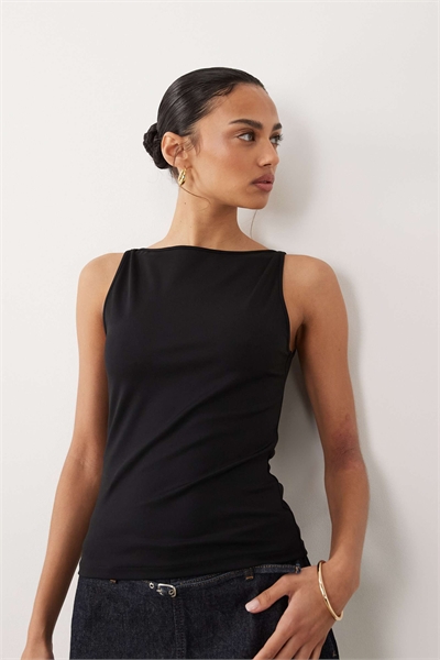 Жилет из джерси с лодочным вырезом артикул 156174044