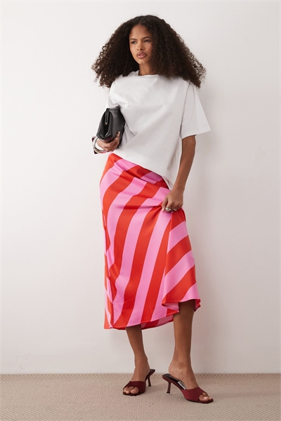 Атласная юбка средней длины артикул 154692040