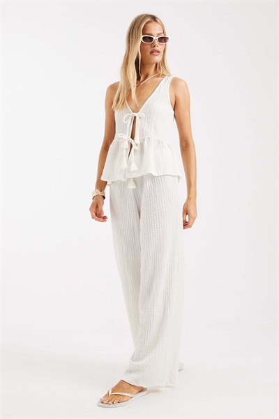 Брюки с фактурной поверхностью co-ord артикул 152320234