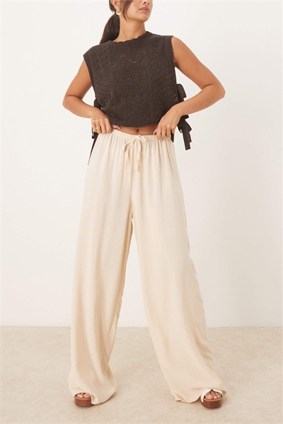 Брюки из смесовой ткани, надеваемые через голову артикул 149506523