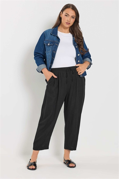 Брюки с расклешенными штанинами из смесовой ткани артикул 156418973