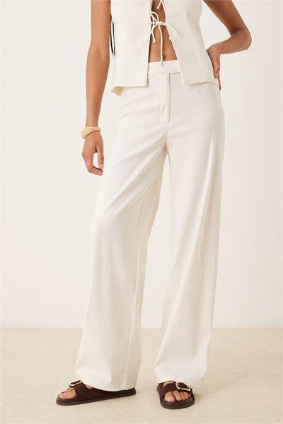 Брюки узкого кроя из смешанного льна co-ord артикул 147197939