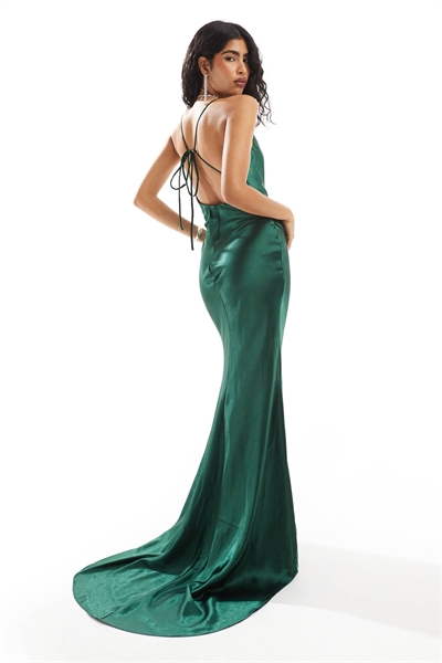 Макси-платье-комбинация с капюшоном артикул 140203375