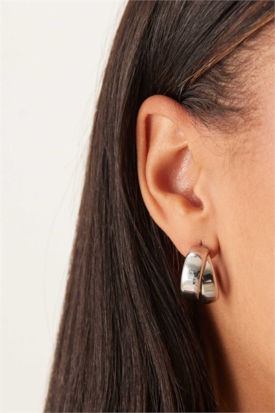 Повседневные серьги-кольца с перекрещивающимся дизайном артикул 154706847