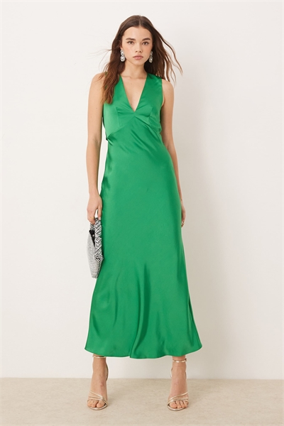 Платье Nova с атласным поясом и завязками на спине артикул 140566831