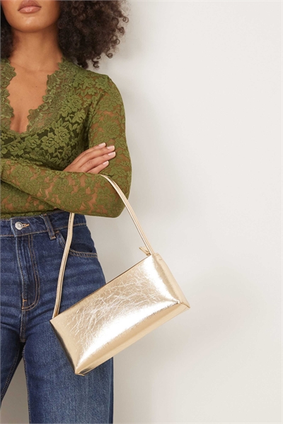 Текстурированная сумка через плечо в стиле минимализма 90-х артикул 149786204