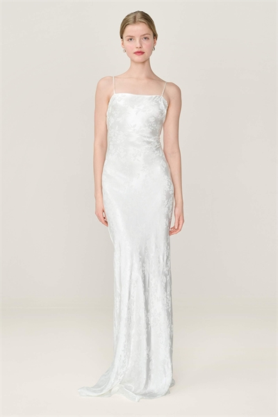 Платье Mira: свадебное макси-платье из жаккарда с цветочным принтом артикул 155951118