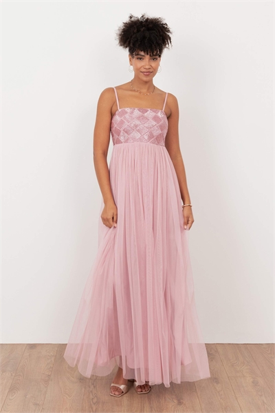 Макси-платье-топ с декоративными элементами артикул 154345970