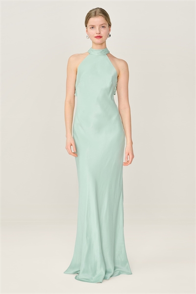 Платье Milos: макси-платье с завязками на шее и поясом артикул 156242140