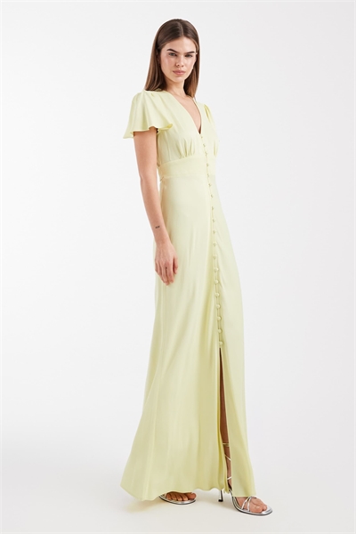 Макси-платье с пуговицами спереди для подружки невесты артикул 153576604