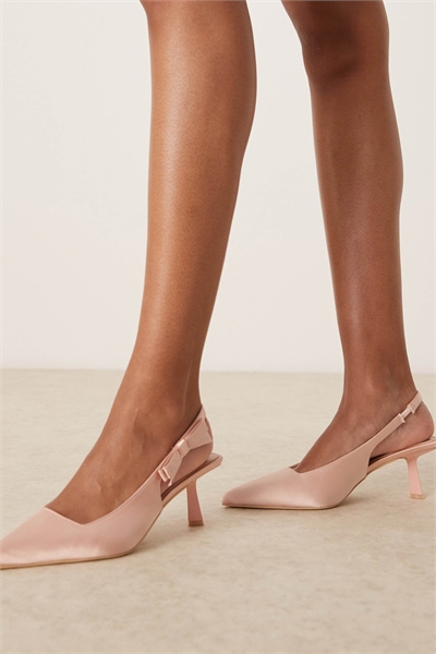 Свадебные туфли-лодочки на каблуке с открытой пяткой и бантиком от Almeria артикул 140311849