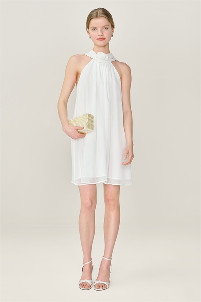 Платье: мини-платье из полушифона с розеткой артикул 155951694