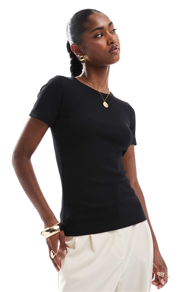 Футболка с ребристой текстурой артикул 148252102