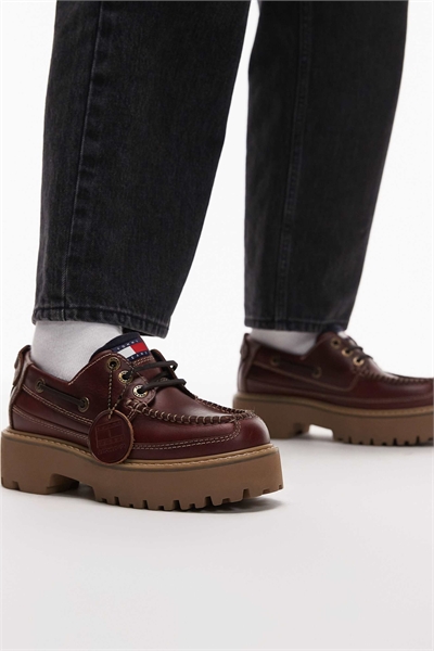 Лодочные туфли на резиновой подошве артикул 151452271