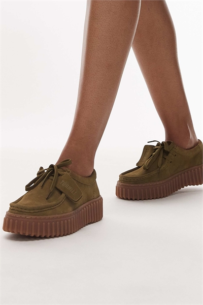 Туфли Torhill Bee из оливковой замши артикул 148662238