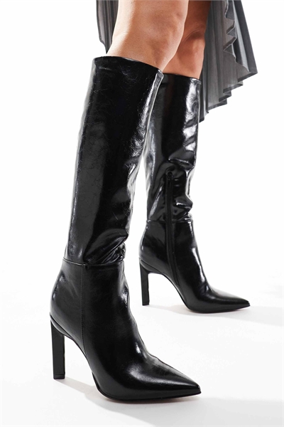 Ботинки до колен Cancun черного цвета артикул 131414338