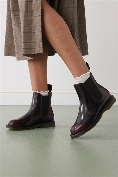 Сапоги Flora в вишнево-красном цвете артикул 141007276