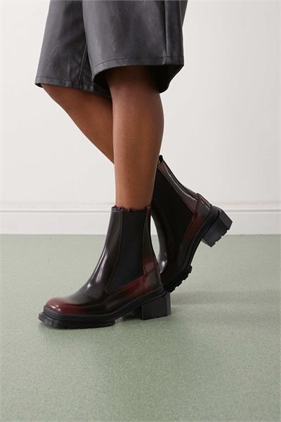 Ботинки Maybole Chelsea из бордовой кожи артикул 136999043