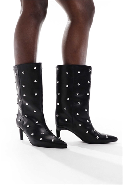 Ботинки Benz с заклепками, черные артикул 149428568