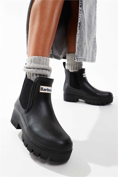 Массивные сапоги Халтон Челси черного цвета артикул 136353844