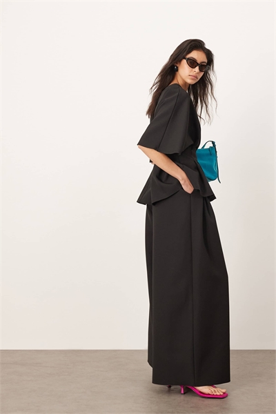 Брюки с заутюженной складкой на талии и широкими брючинами co-ord артикул 144438002