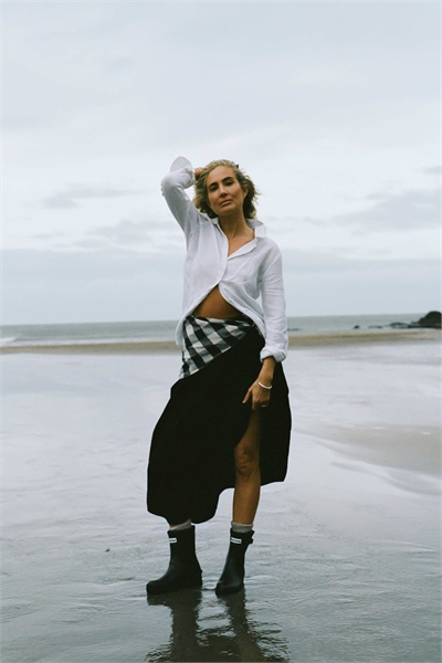 Юбка-миди Elsie черного цвета - BLACK артикул 146736844