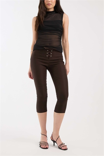 Брюки Aelva Capri на шнурках артикул 154274288