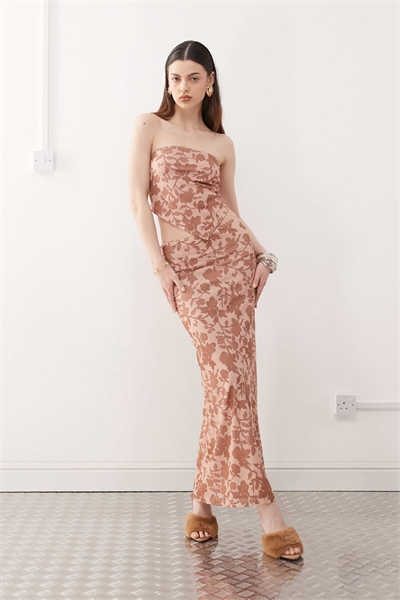 Юбка макси с цветочным принтом от Alfreda артикул 142996550