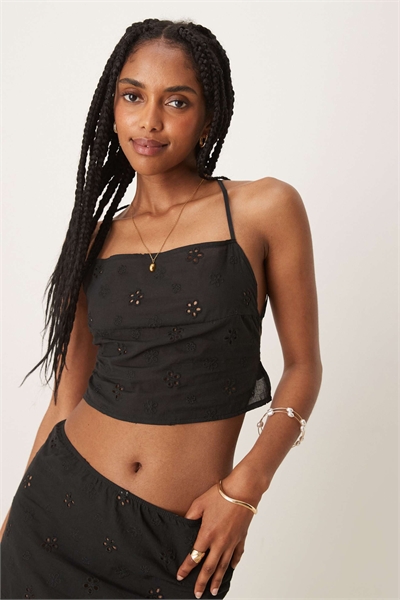 Топ-ками с вышивкой и завязками на спине артикул 148028321