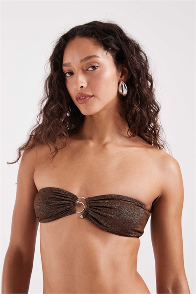 Бандо-топ для бикини Sorawa со спиральными бусинами co-ord артикул 155443838