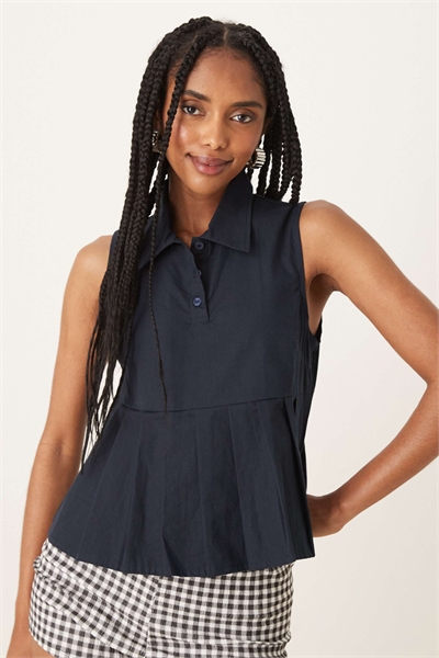 Поло с плиссировкой от Yaden артикул 148028291