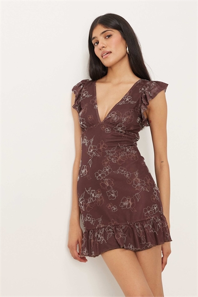 Мини-платье Motarika с воланами артикул 149953249