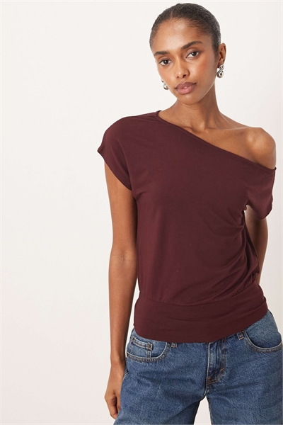 Футболка Elysian Asyn с открытыми плечами и короткими рукавами артикул 150703693