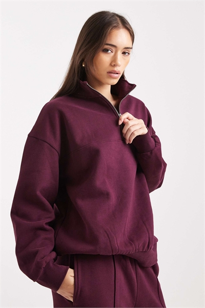 Толстовка с полузастежкой-молнией артикул 148379715