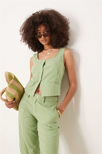 Льняной топ Ganita co-ord артикул 146143391