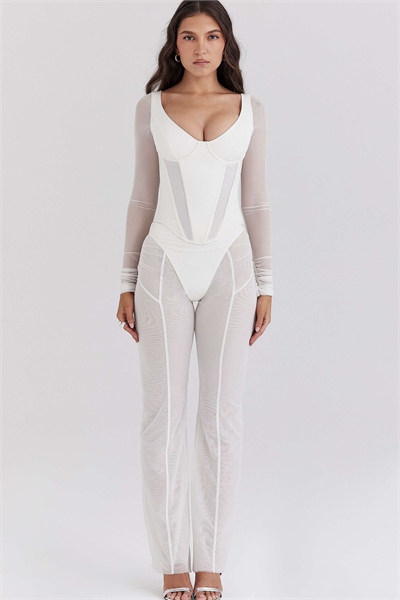 Брюки с высокой талией из сетчатого материала Avalon артикул 149634827