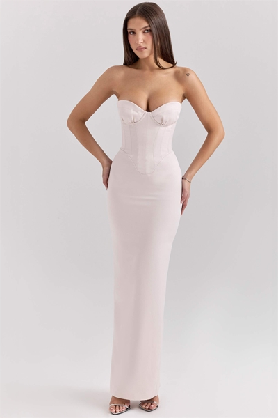 Платье-миди Valeria в розовом цвете артикул 147674176