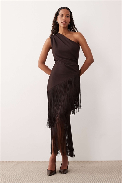 Юбка-миди с бахромой co-ord артикул 153019481