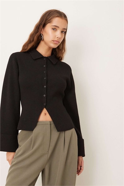 Кардиган с длинными рукавами из трикотажа артикул 151782774