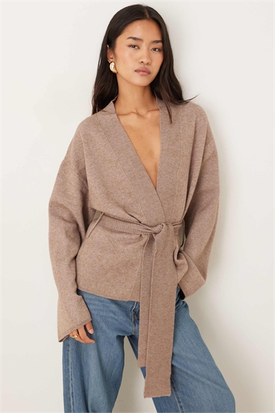 Вязанный кардиган-кимоно артикул 149853421