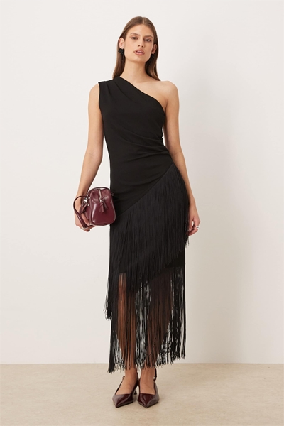 Юбка-миди с бахромой co-ord артикул 153019482