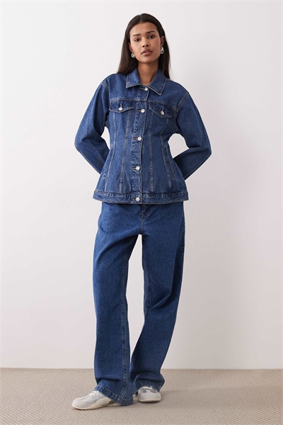 Джинсовая куртка с вырезами артикул 155469423