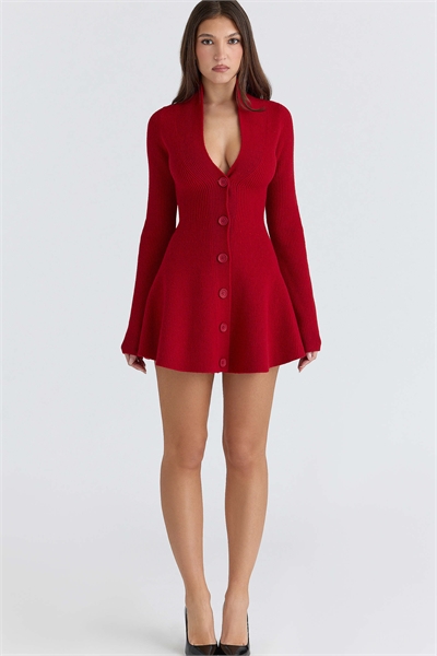 Мини-платье-кардиган Aubrey из чистой новой шерсти артикул 154642780