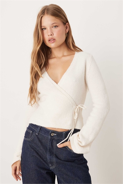 Вязаный кардиган с длинными рукавами из шерсти и альпаки артикул 149853418