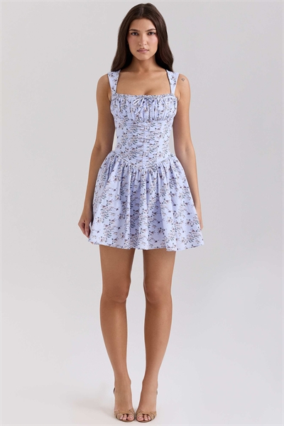 Хлопковое мини-платье Ophelia с шароварами артикул 148426268